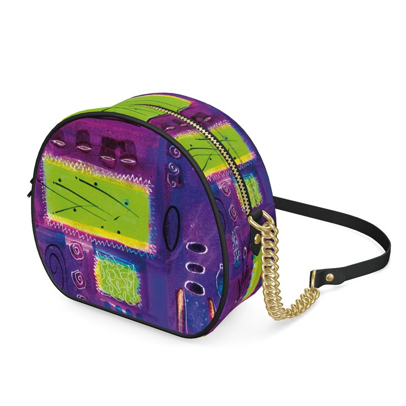 Grape Vine Round Box Bag