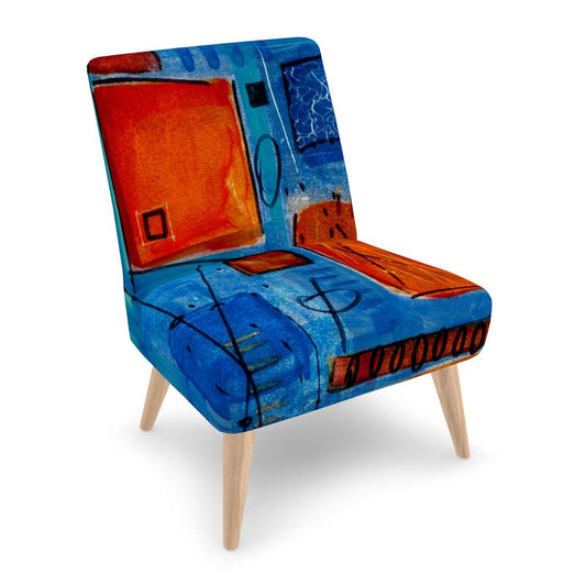 Ocean Orange Occasional Chair