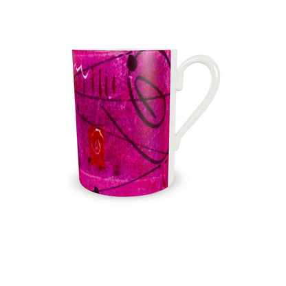 Scarlet Reign Espresso Cups & Saucers (Set of 4)